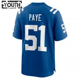 Indianapolis Colts Tröjor Kwity Paye 51 Nike Royal 2021 NFL Draft - Barn